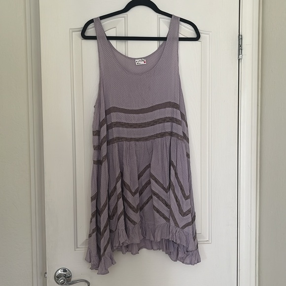 Free People Tiny Dot Trapeze Slip Dress - Picture 4 of 6